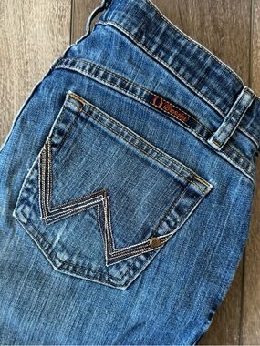 Wrangler Ultimate Riding Jeans Q-Baby No Gap Waistband Denim Women’s 9/10 x 30”